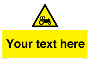 Custom warning farm machinery